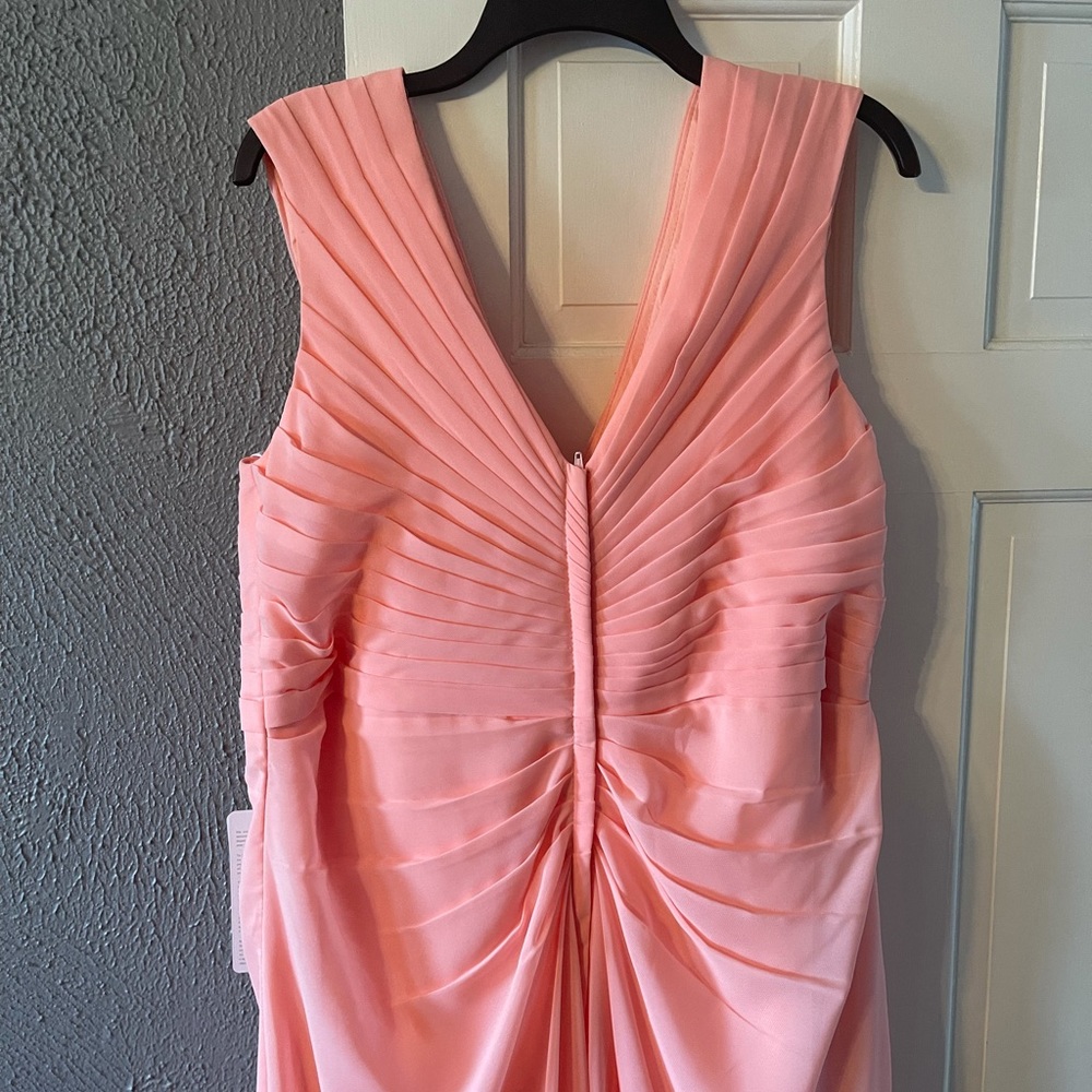 Sleeveless Coral Formal Gown - Picture 6 of 6
